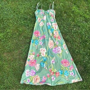 B Darlin Floral Green Dress